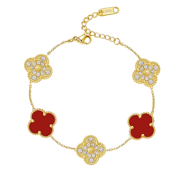 CLOVER DELUXE | ROOD ARMBAND