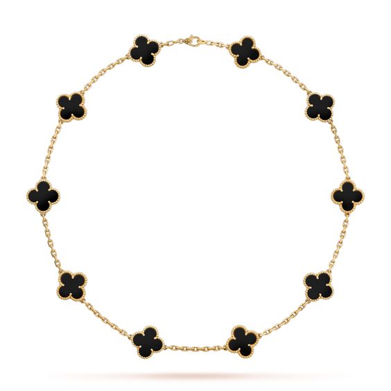 CLOVER | ZWART KETTING