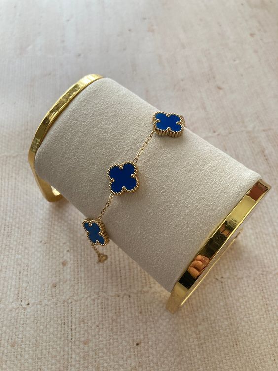 CLOVER | ARMBAND DONKERBLAUW