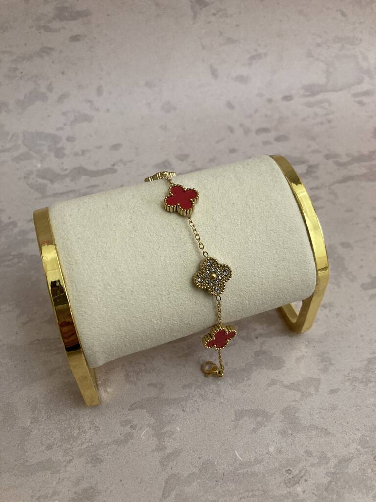 CLOVER DELUXE | ROOD ARMBAND