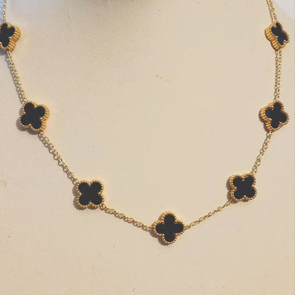 CLOVER | ZWART KETTING