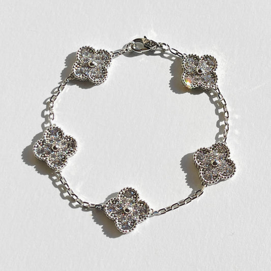 CLOVER DELUXE | ZILVER ARMBAND