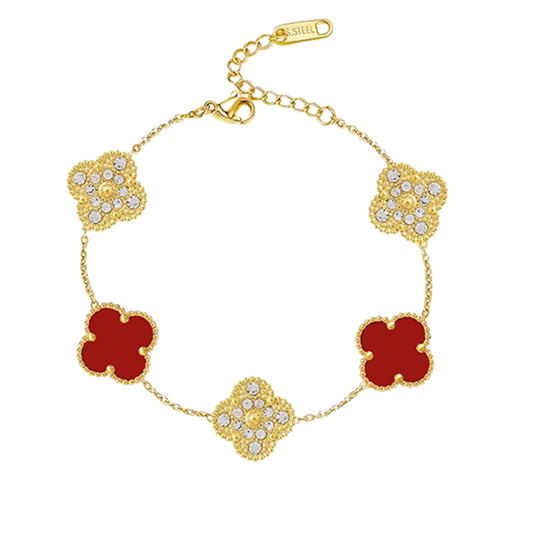 CLOVER DELUXE | ROOD ARMBAND