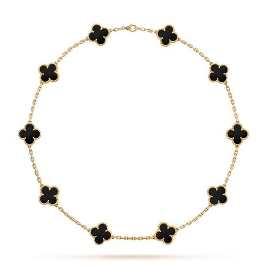 CLOVER | ZWART KETTING