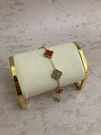 CLOVER DELUXE | ROOD ARMBAND