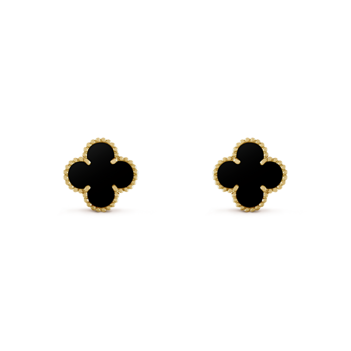 CLOVER | ZWART OORBELLEN