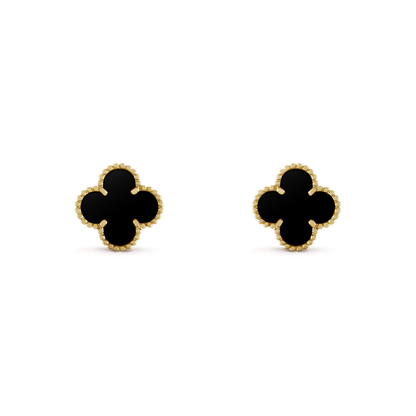 CLOVER | ZWART OORBELLEN